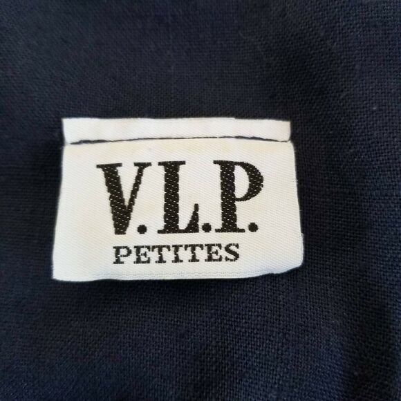 VLP Vintage 90's Blue short Sleeve Double Button Dress - Size 12 - Picture 5 of 5